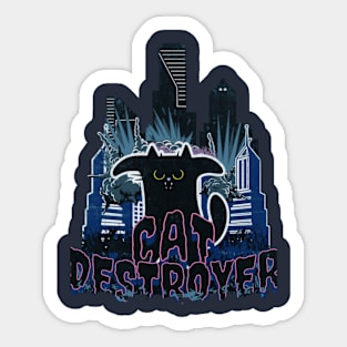 Cat Destroyer Sticker